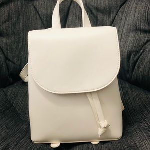 White mini backpack originally from Forever21